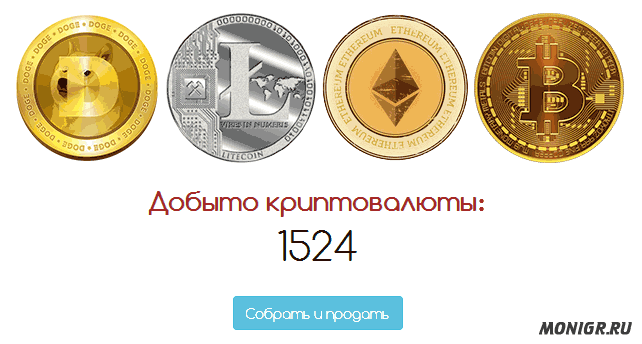 Сбор и продажа крипто-монет в Crypto-Mine Farm