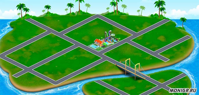 Игровое поле-остров в Money Island